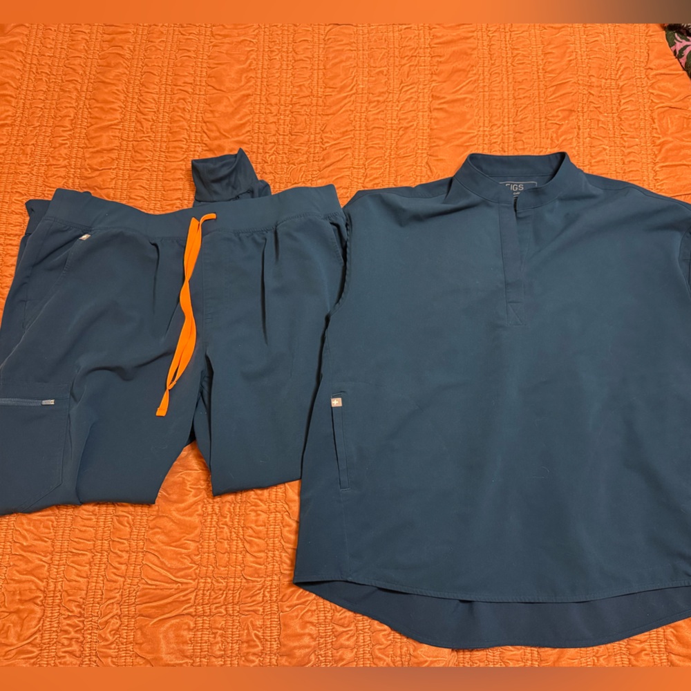 Figs Limited Edition Dark Teal Deep Reef Scrub Set in XL Rafaela XXL Zamora
